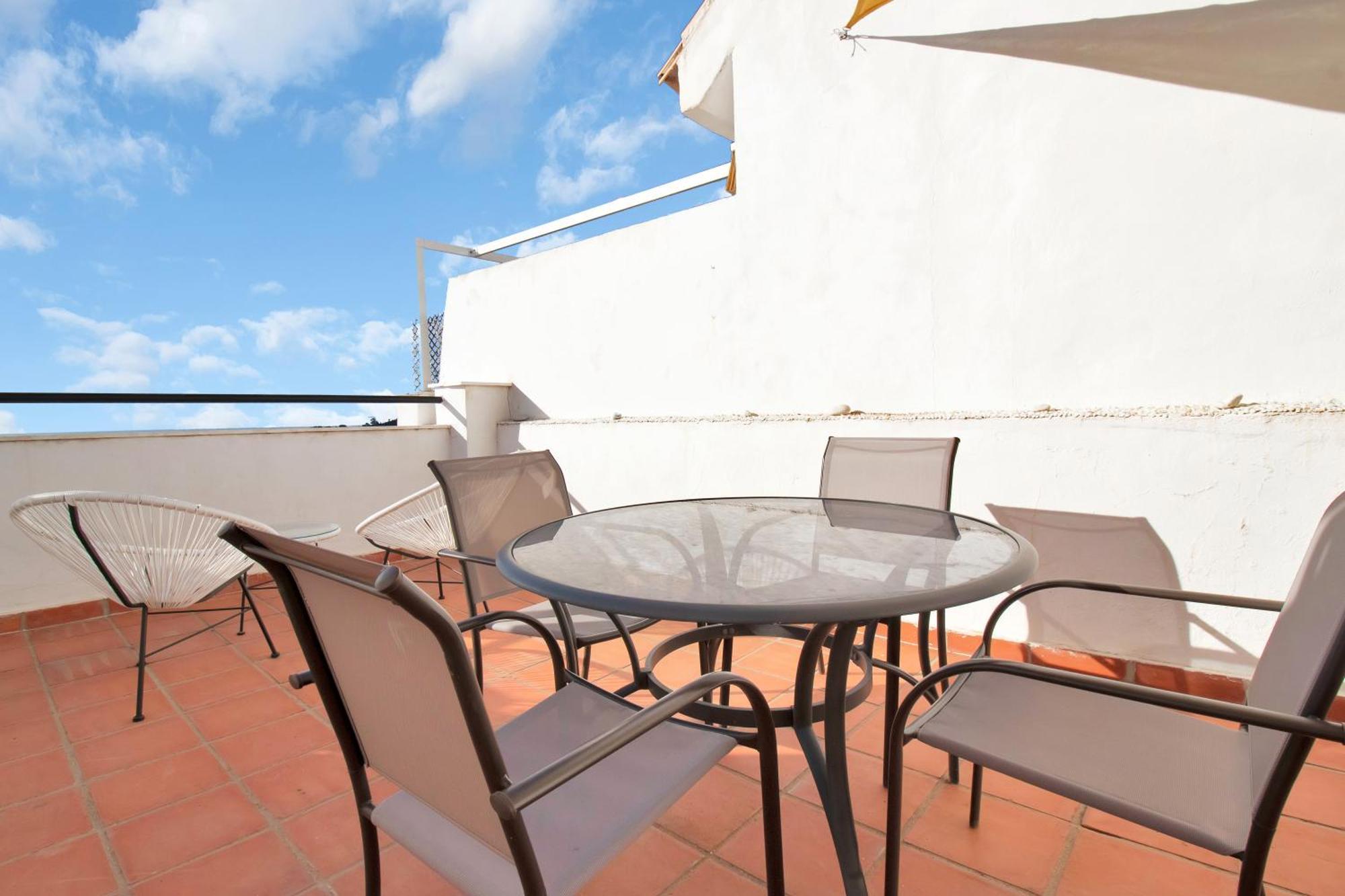 Apartament Duplex Estilo Boho Con Increible Terraza Y Vistas Al Mar En Estepona - Las Abejeras 609 Zewnętrze zdjęcie